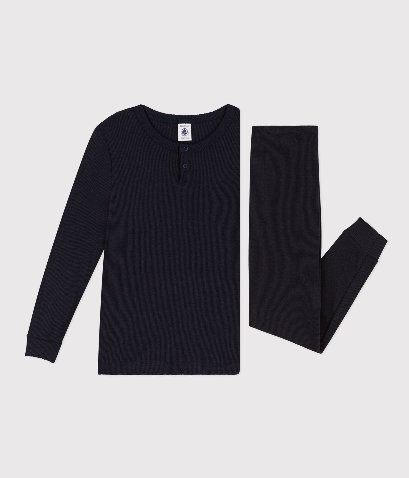 Pyjama uni en coton et lyocell petite fille/petit garçon