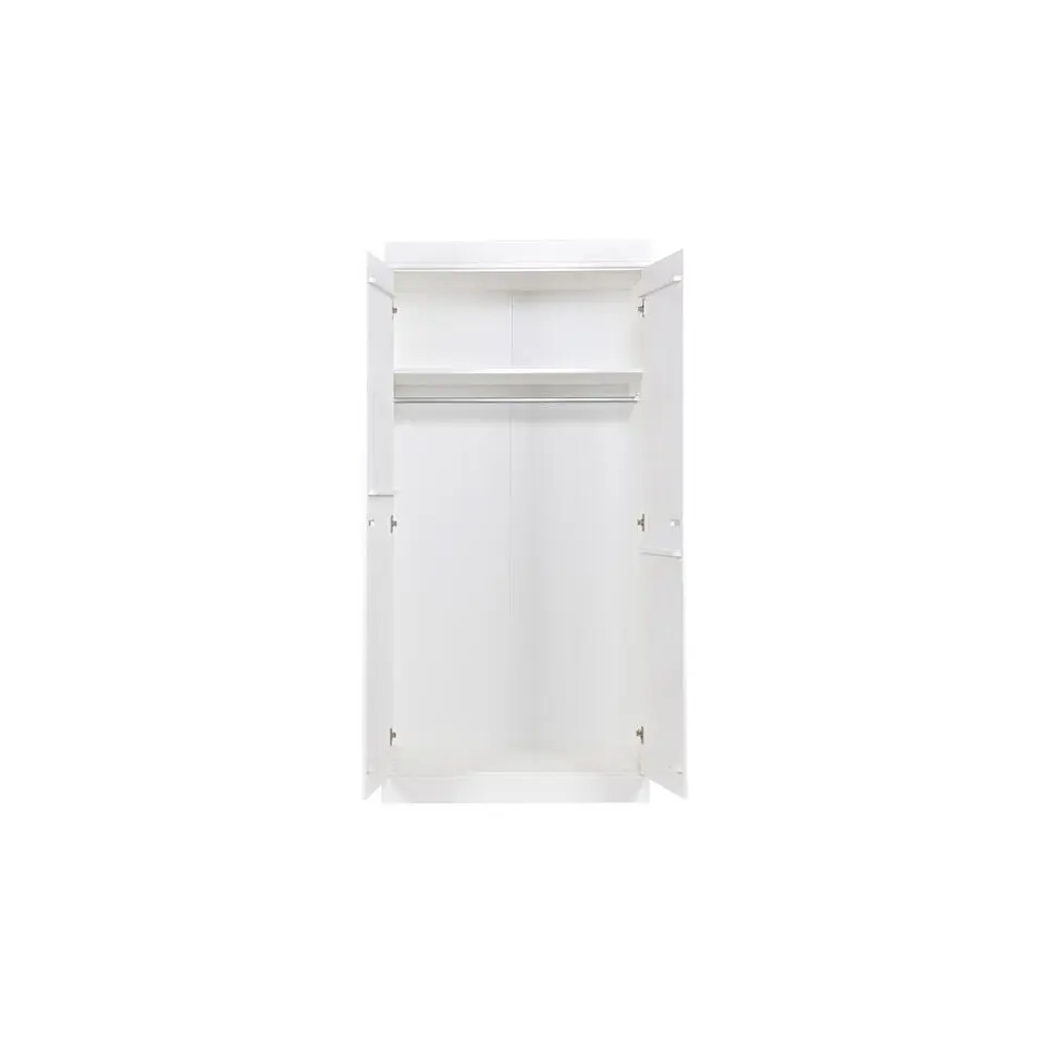 WOOOD Connect Kledingkast 2-Deurs - Grenen - Wit - 195x94x53