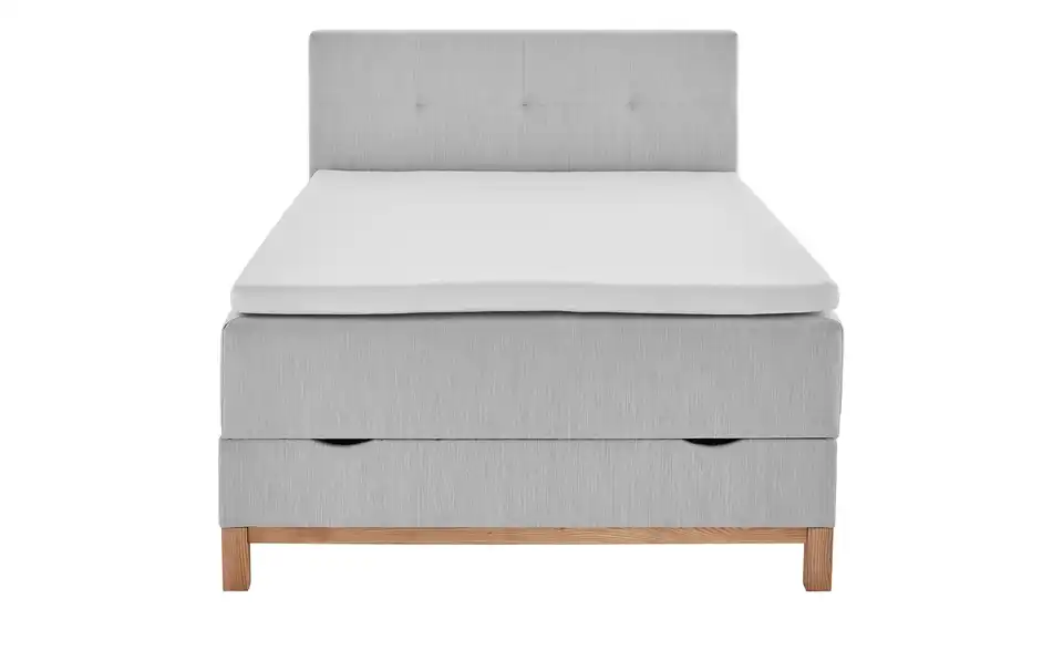 Boxspringbett Catania Hellgrau 120 cm