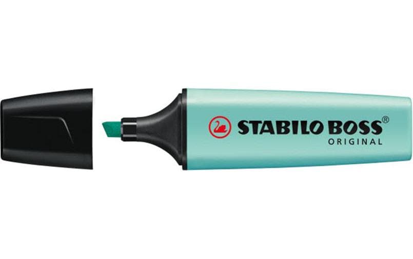 Textmarker Boss Pastell TürkisDer Klassiker unter den Textmarkern