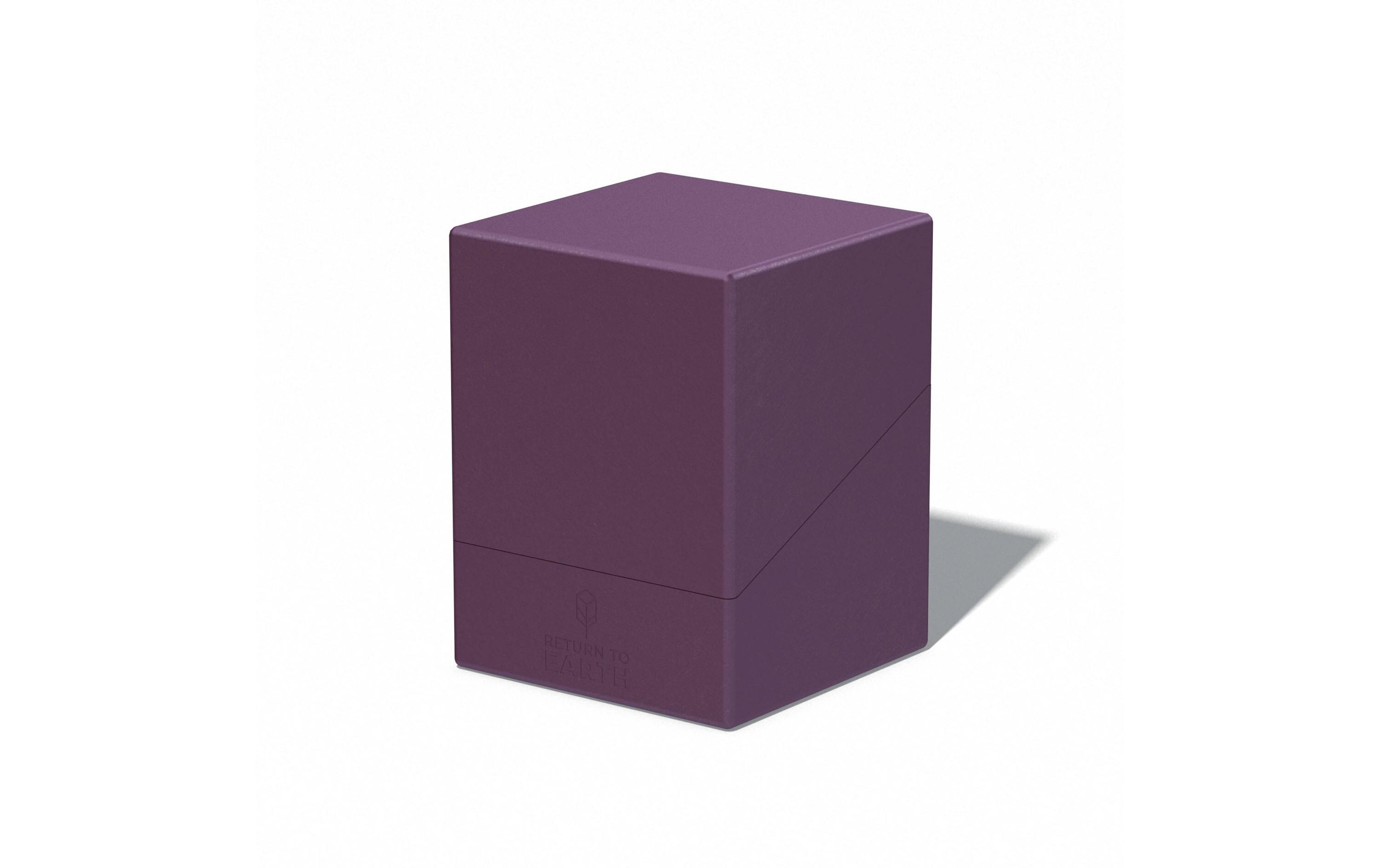 Kartenbox Return To Earth Boulder Deck Case 100+ ViolettHochwertige Aufbewahrungsbox für Karten der Standardgrösse