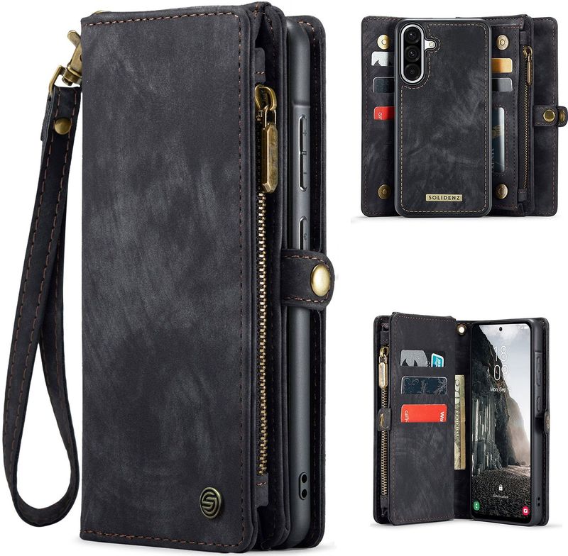 Solidenz Urban Wallet Samsung Galaxy A56 hoesje - Zwart