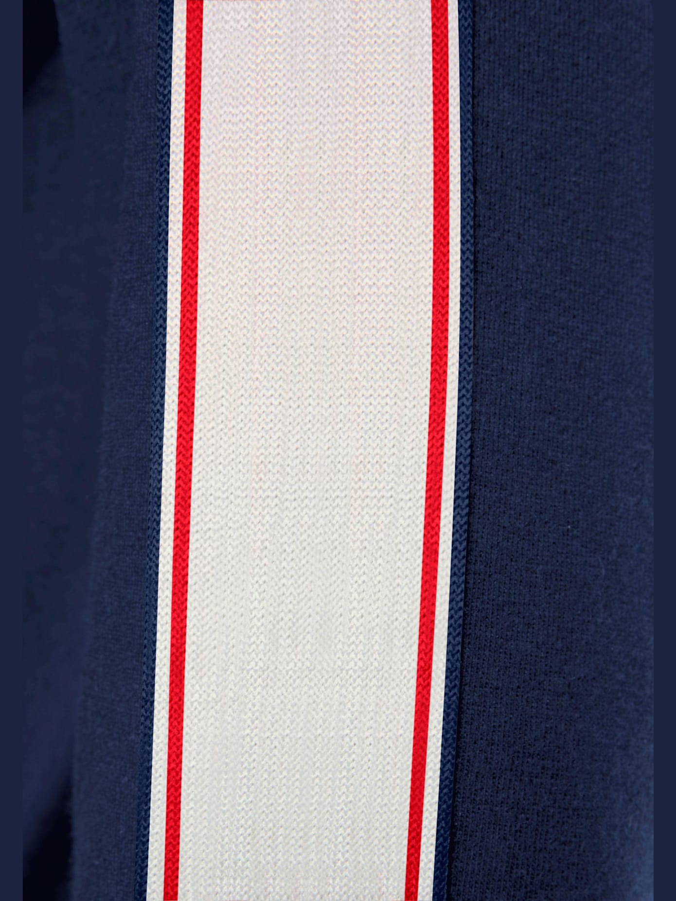 Veste sweat veste à col montant et rayures
