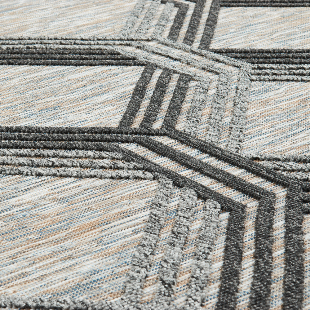 Tapis intérieur extérieur gris acapulco 1686 200 x 290 cm