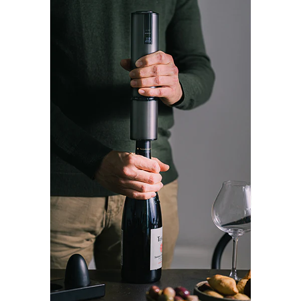 Tire-bouchon électrique rechargeable Elis Touch carbone lithium ion Pe