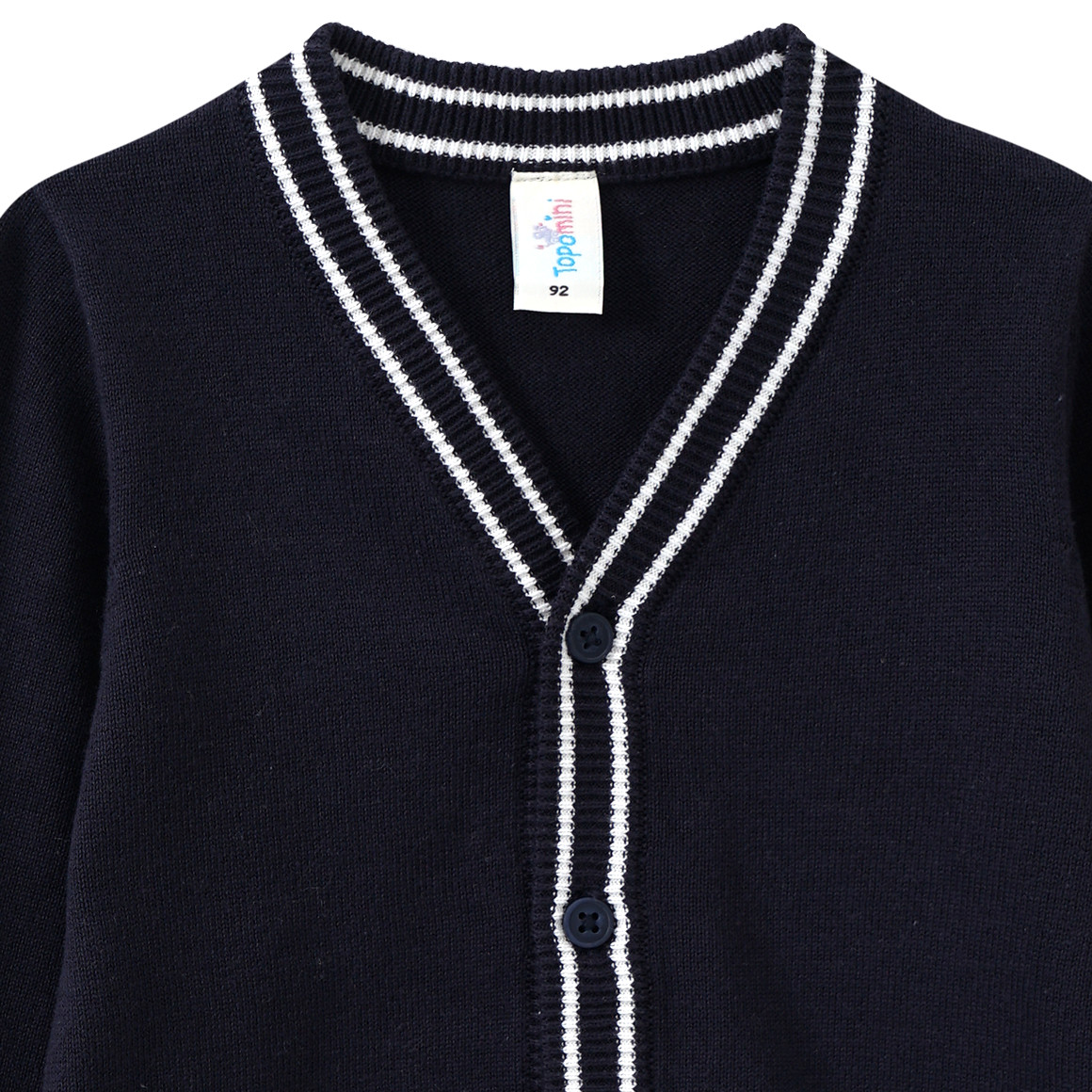 Topomini Baby Strickjacke mit Knopfleiste dunkelblau
