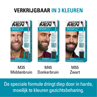 Just For Men Snor & Baard  Haarkleuring - M35 Middenbruin 1ST