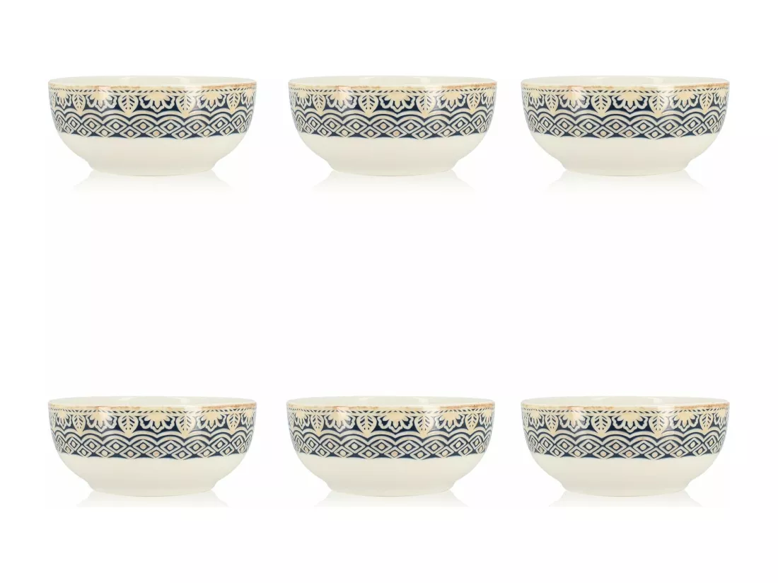 Novastyl - Lot 6 Coupelles Byzance 12cm En Porcelaine