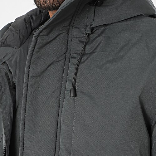 Parka Capuche Gris Anthracite