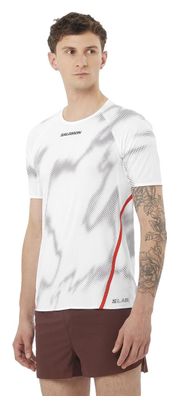 Maillot manches courtes Salomon S/Lab Speed Blanc/Rouge Homme