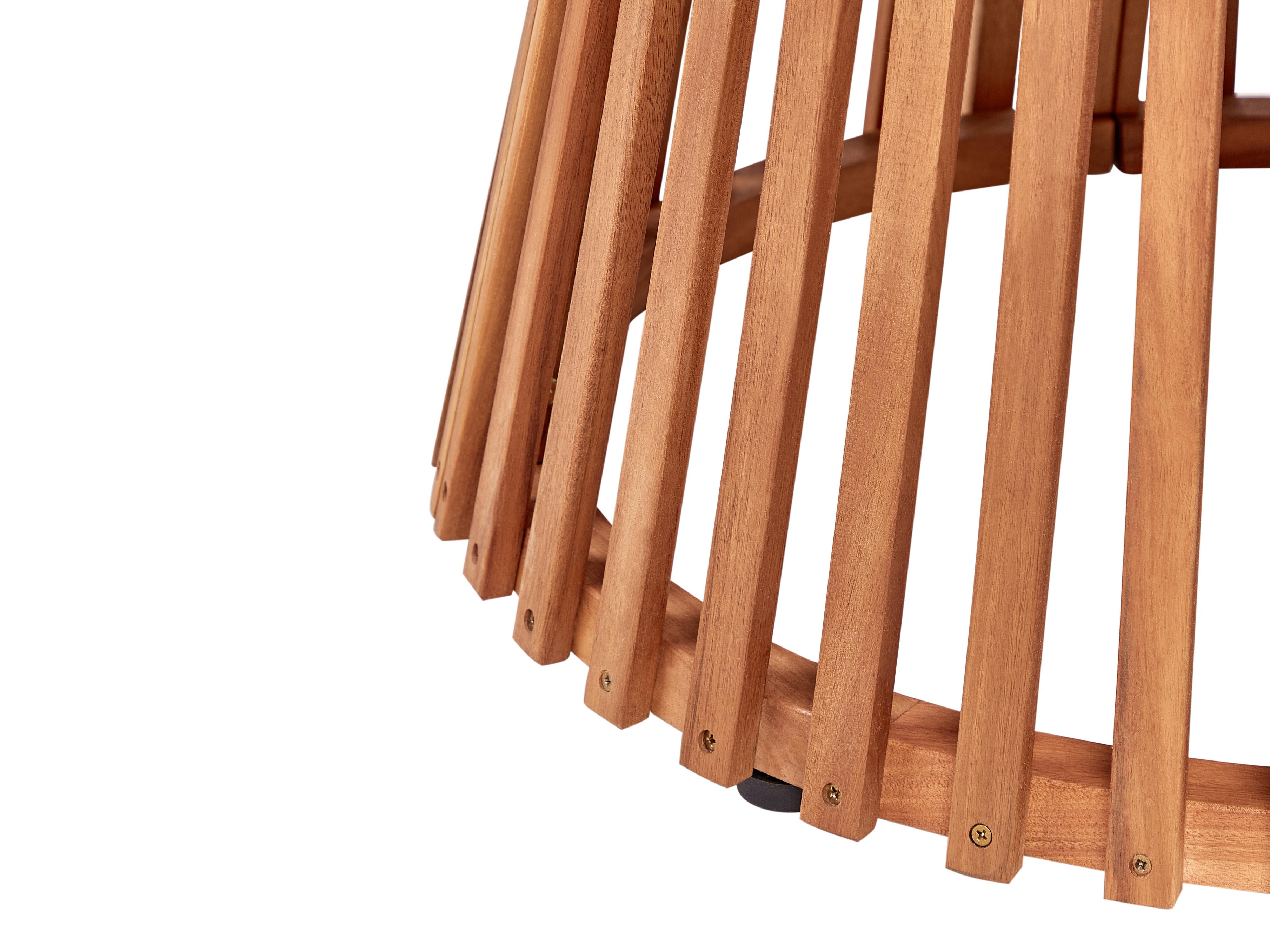 Tuinset 4-zits AGELLO met parasol (12 opties) Acaciahout Bruin