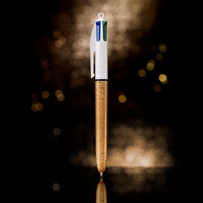 BIC 4 Couleurs - 12 Stylos à bille 4 couleurs - 1 mm - Festif