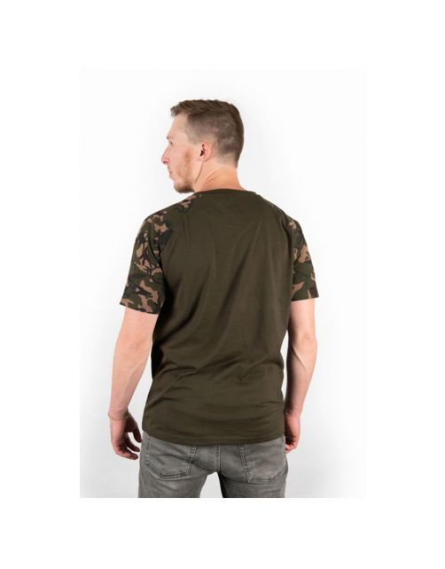 Fox Raglan Khaki \/ Camo Sleeve T - Shirts - Xxl
