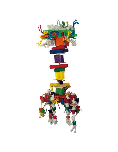 Keddoc Vogelspeelgoed Spaceship - Vogelspeelgoed - 70x25x25 cm Multi-Color