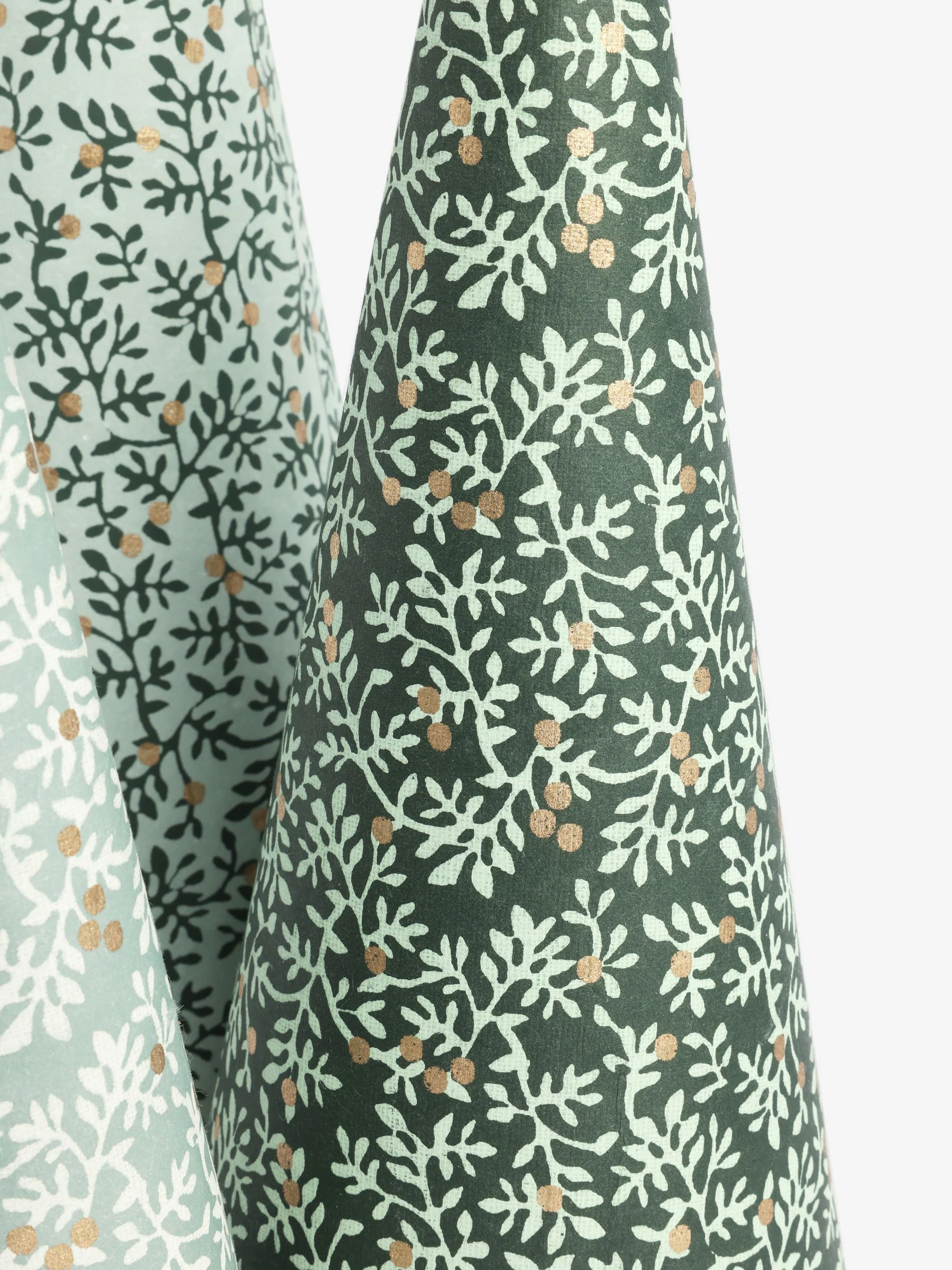 Set van 3 papieren bomen met Bloemen Print