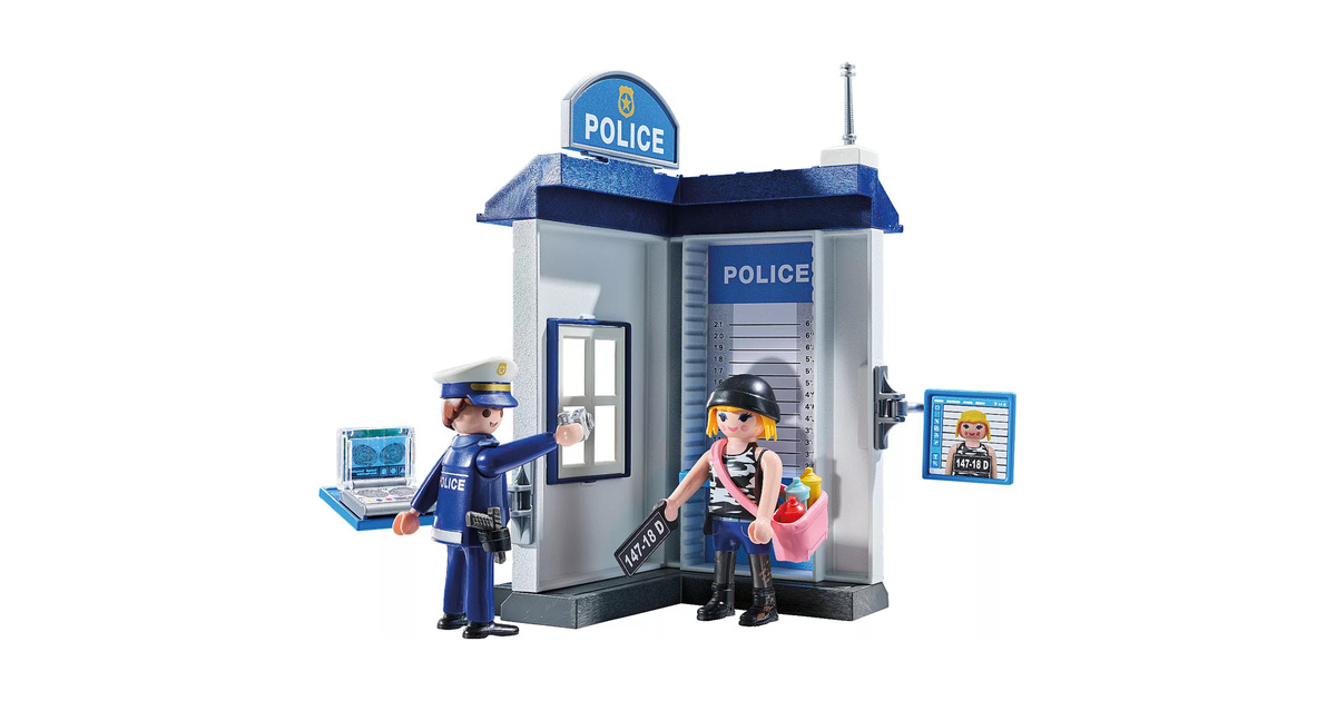 PLAYMOBILAction Heroes - Politie verhoorkamer Constructiespeelgoed  (71733)