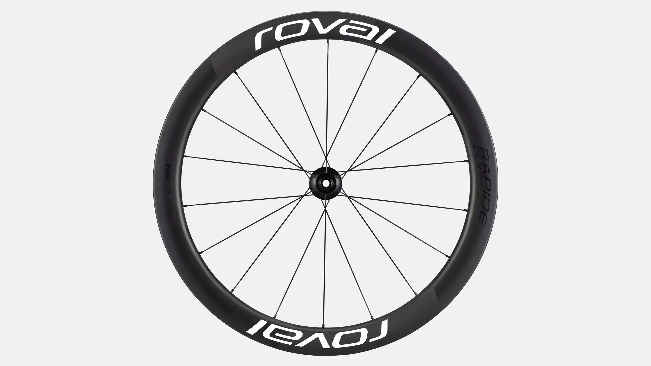 Roval Rapide CLX II Carbon Tubeless Disc Race Voorwiel Carbon/Wit