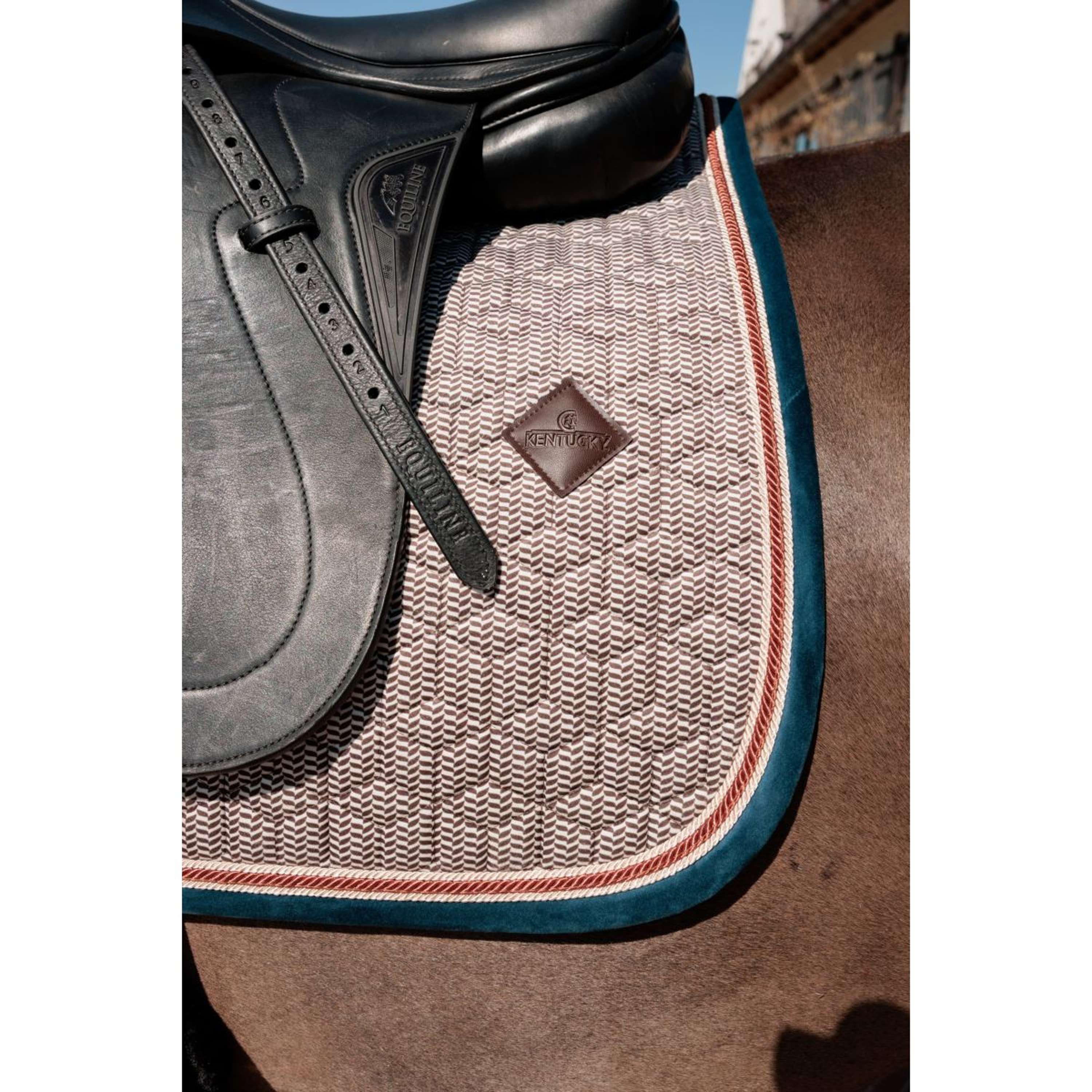 Kentucky Zadeldekje Pied-de-Poule Dressuur Bordeaux/Navy