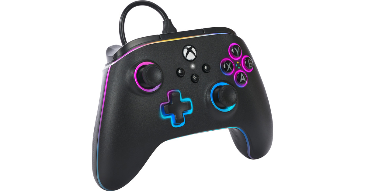 PowerAXbox Advantage Wired Controller  (Zwart, Xbox Series X|S, Xbox One, Windows)