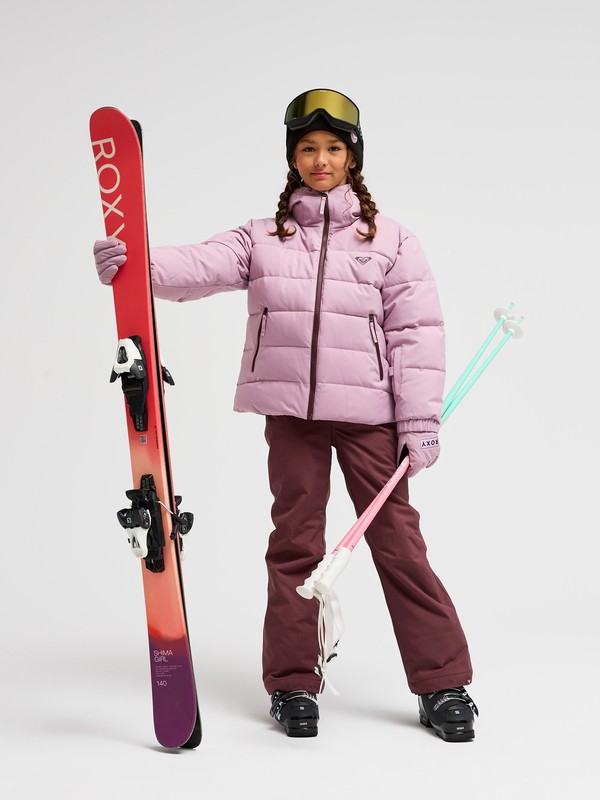 Snowyhill Puffy 10K Veste de snow technique Rose Fille 8-16 ans