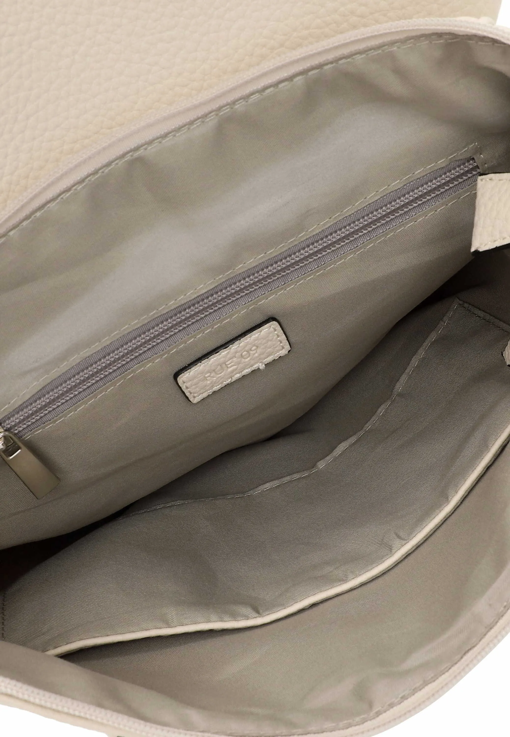 RUE68 Rucksack Taupe Lederimitat