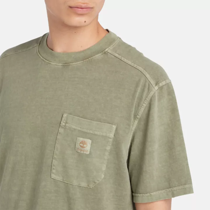 T-shirt à poche poitrine Merrymack River pour homme en vert