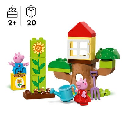 LEGO DUPLO Peppa Pig 10431 Peppa Gris med hage og trehytte