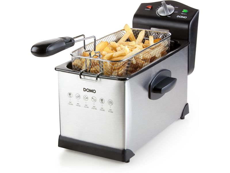Domo Fritteuse DO514FR 3 l, Silber Ölfritteuse