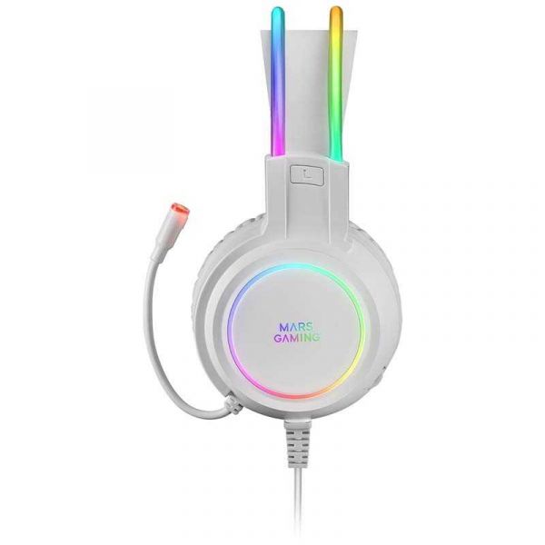 Mars Gaming Chroma 360 Headphones   Mic White