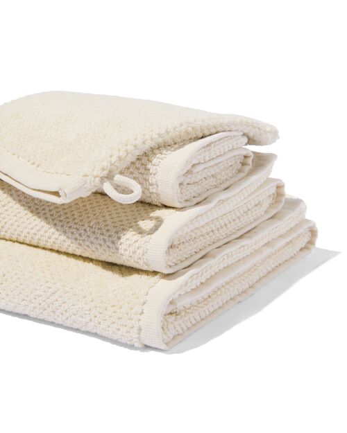 gant de toilette 2ème vie coton recyclé 16x21 écru