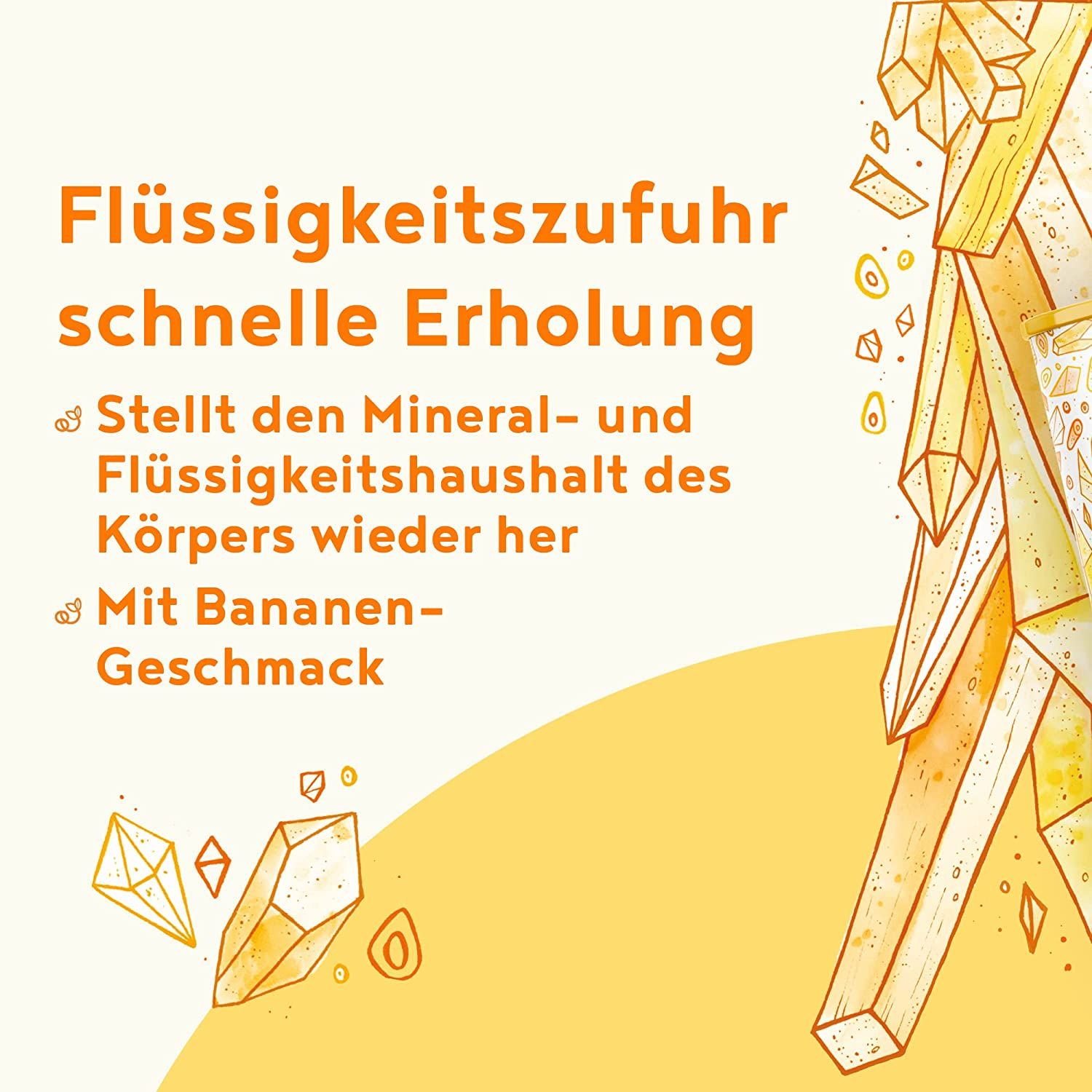 Mineralien und Spurenelemente - Bananengeschmack