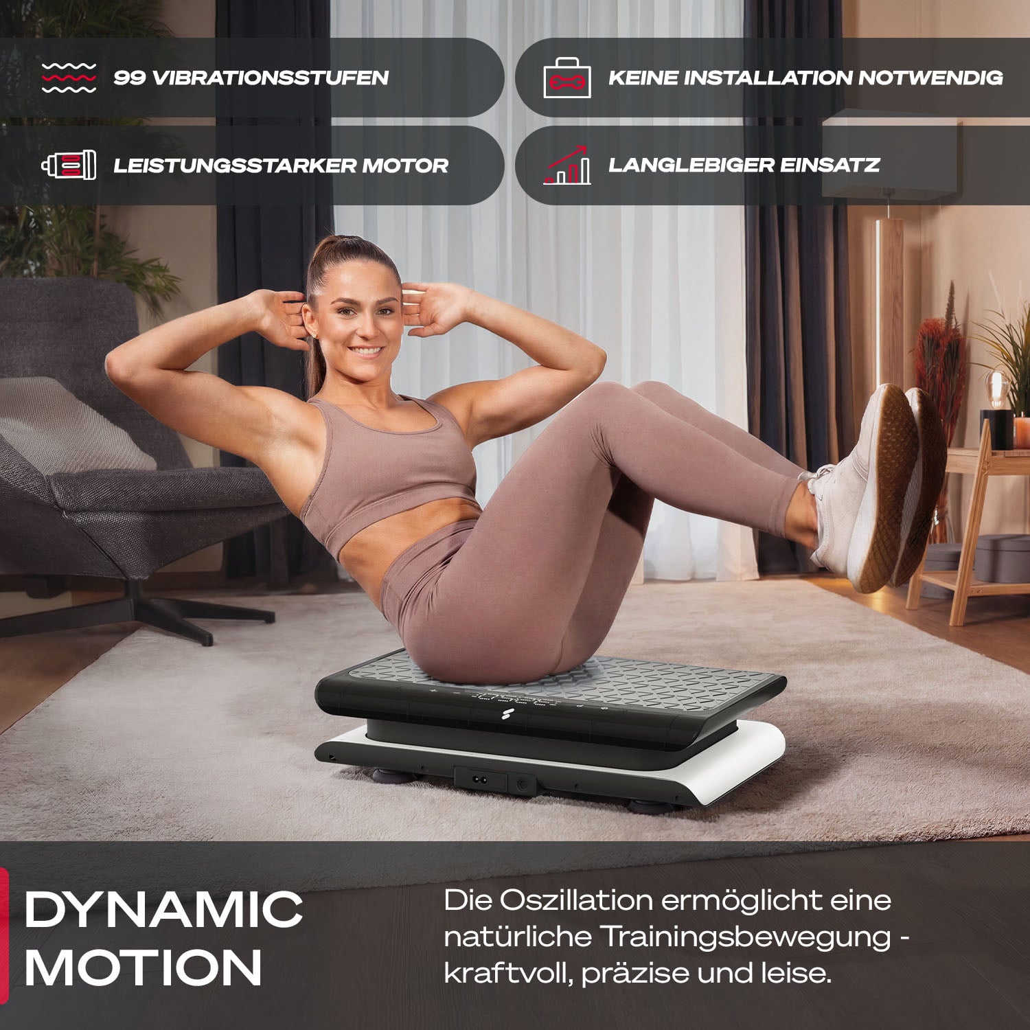 sVibe Lite Vibrationsplatte Weiß