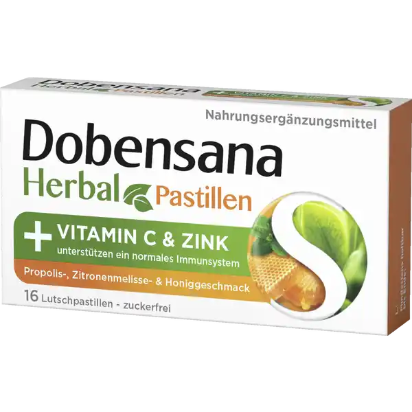 Herbal Pastillen Propolis-, Zitronenmelisse- & Honiggeschmack