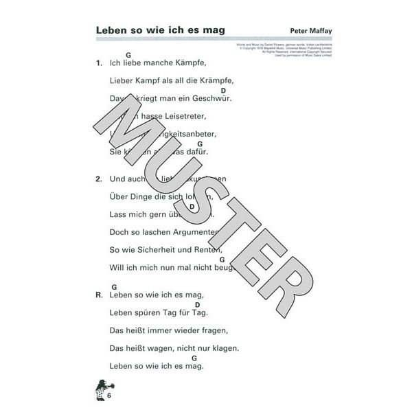 Voggenreiter P.Bursch's Songbuch Für Gitarre 1
