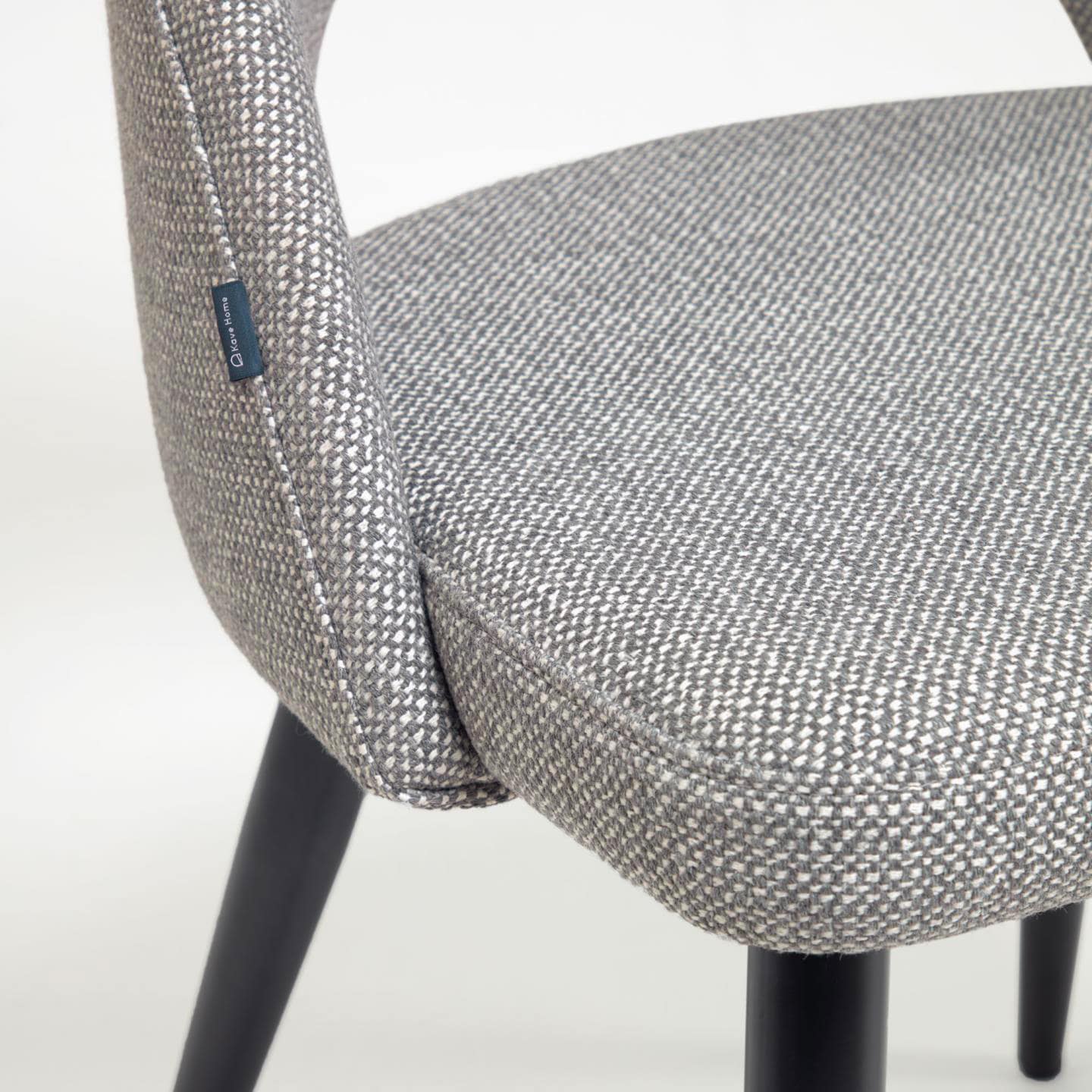 Kave Home Stuhl MAEL grau/mattschwarz