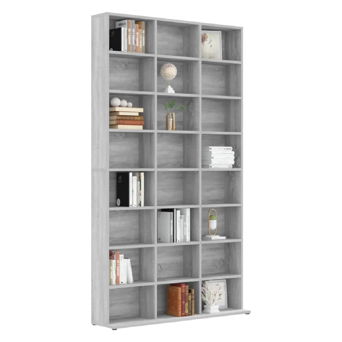 vidaXL Armoire à CD Sonoma Gris