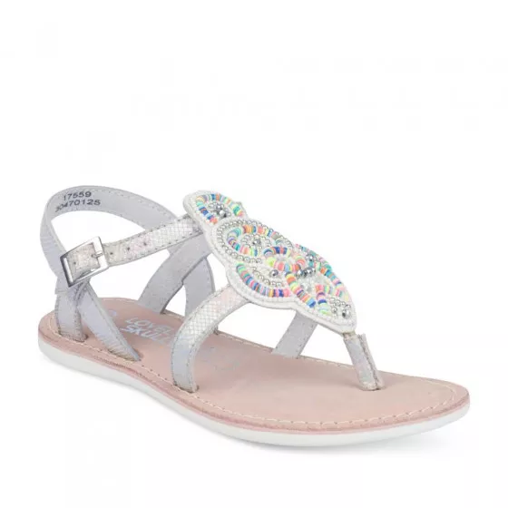 Sandales ARGENT LOVELY SKULL CUIR