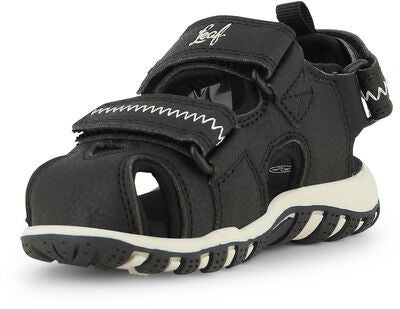 Leaf Runn Sandaler, Svart