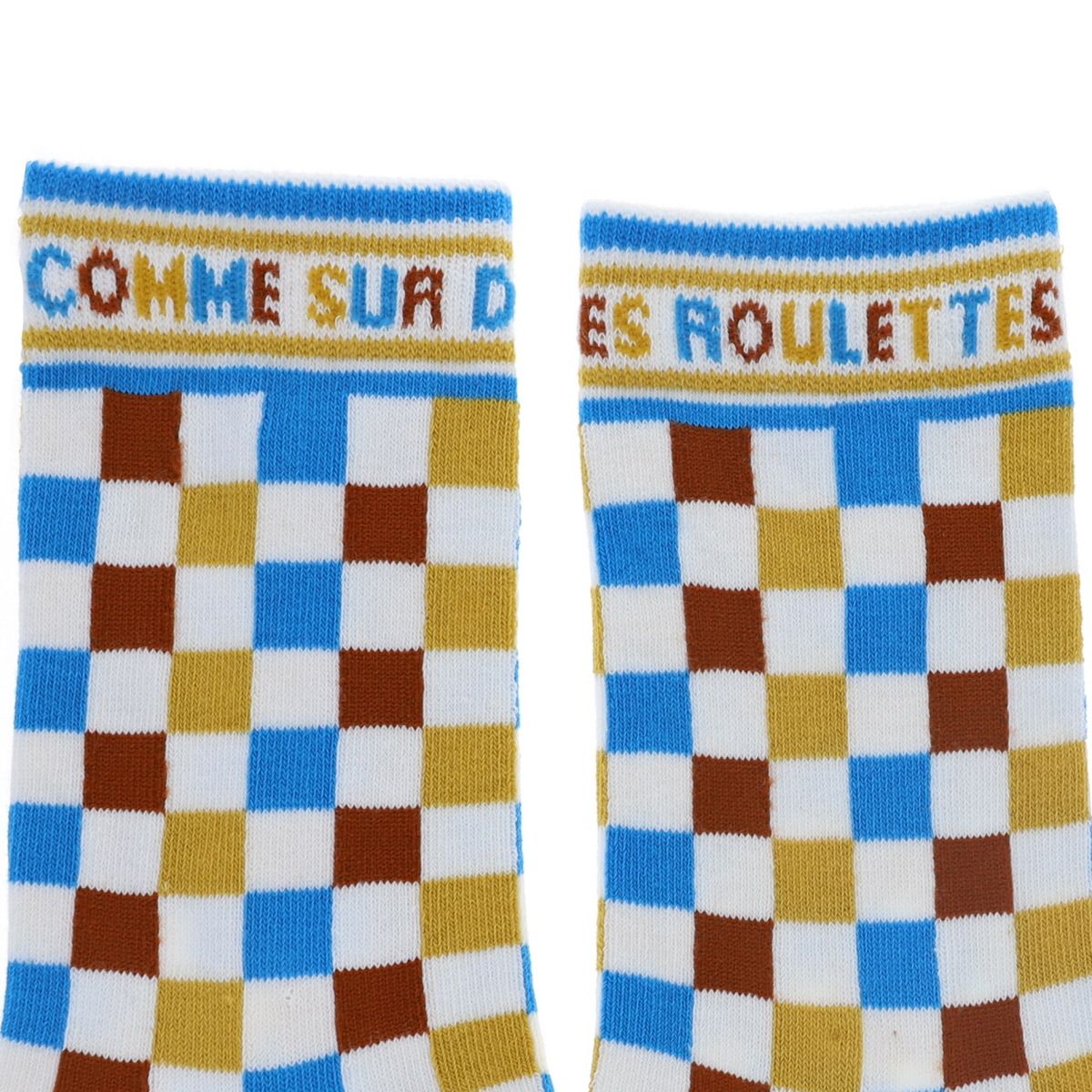 Chaussettes damier roulettes - Skate park