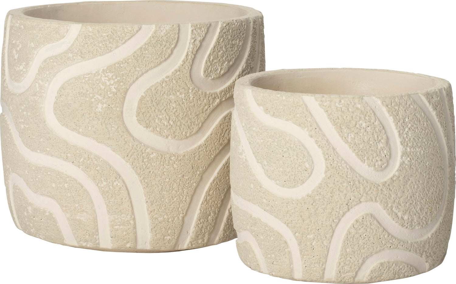 Intratuin bloempot Kyo crème D 14,5 H 13 cm