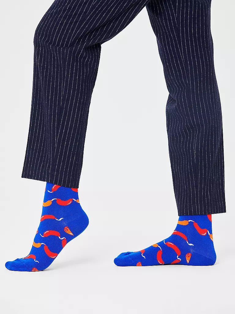 HAPPY SOCKS Herren Socken SAUSAGE 41-46 medium blue blau