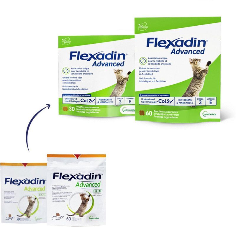 Flexadin Advanced Cat 30 stuks - Gewricht-Supplement - 24.6 g