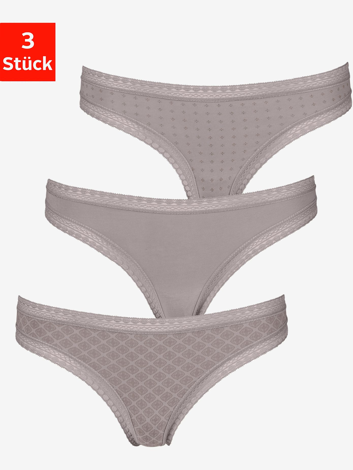 Lot de 3 strings lascana