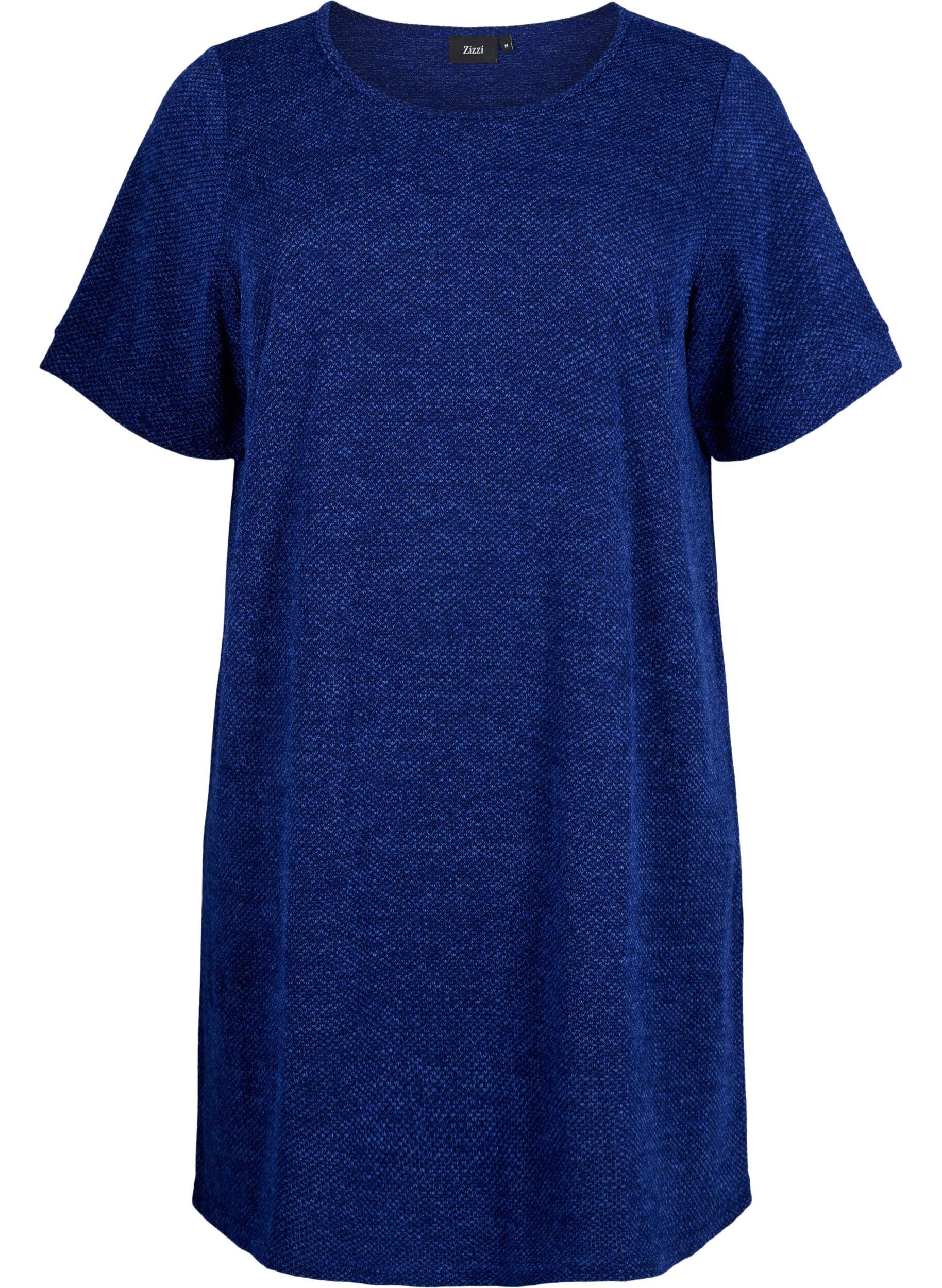 T-shirt kjole med korte ærmer