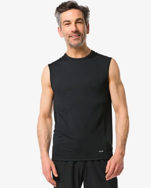 débardeur de sport homme noir