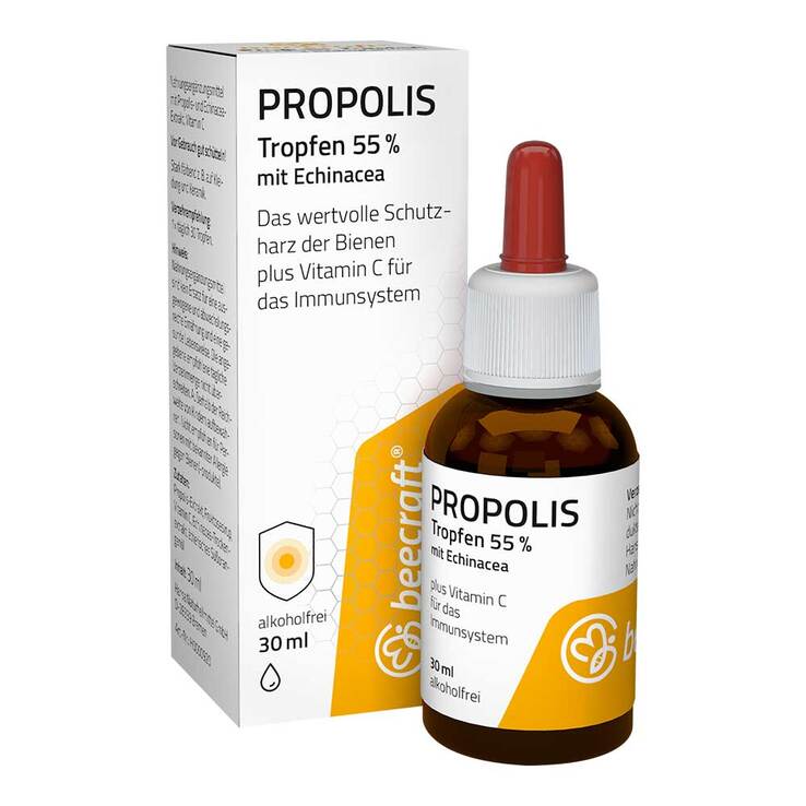 Beecraft Propolis Tropfen 55% plus Echinacea, 30 ml