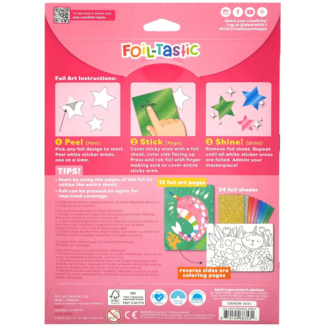 Ooly knutselset foil-tastic - whimsical world