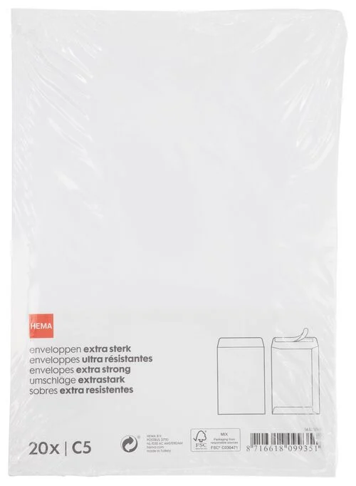 20 enveloppes C5