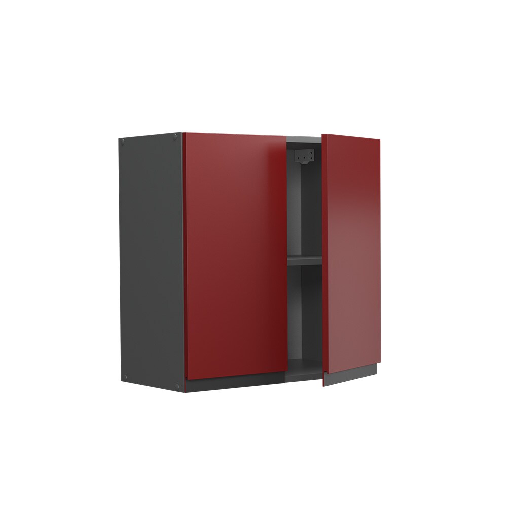 Vicco Hängeschrank Küchenschrank Küchenmöbel R-Line J-Shape Anthrazit Rot 60 cm modern