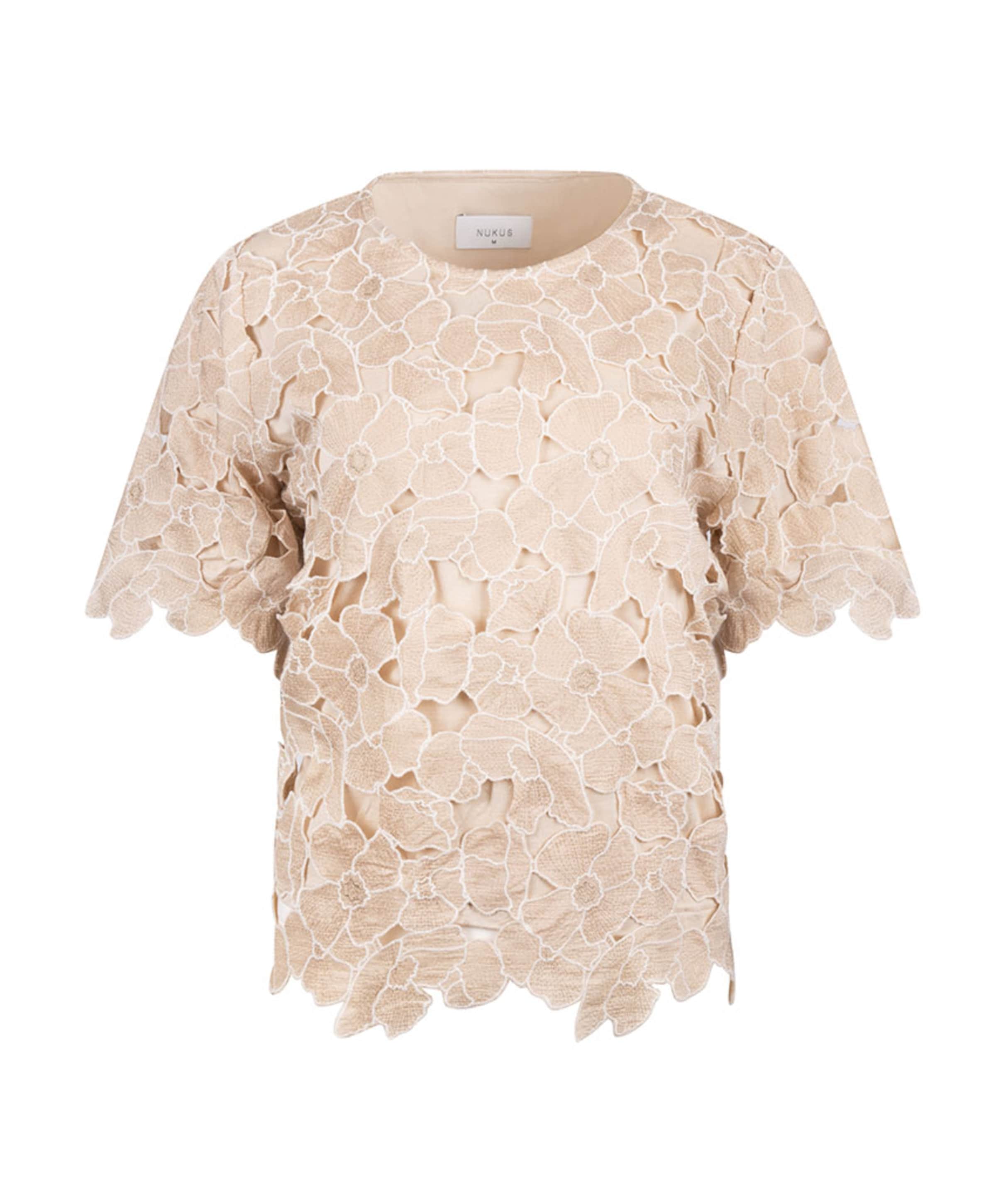 Nukus Dames top beige